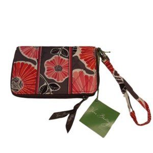 Vera Bradley Zip Around Wristlet Wallet Cheery Blossoms Retired